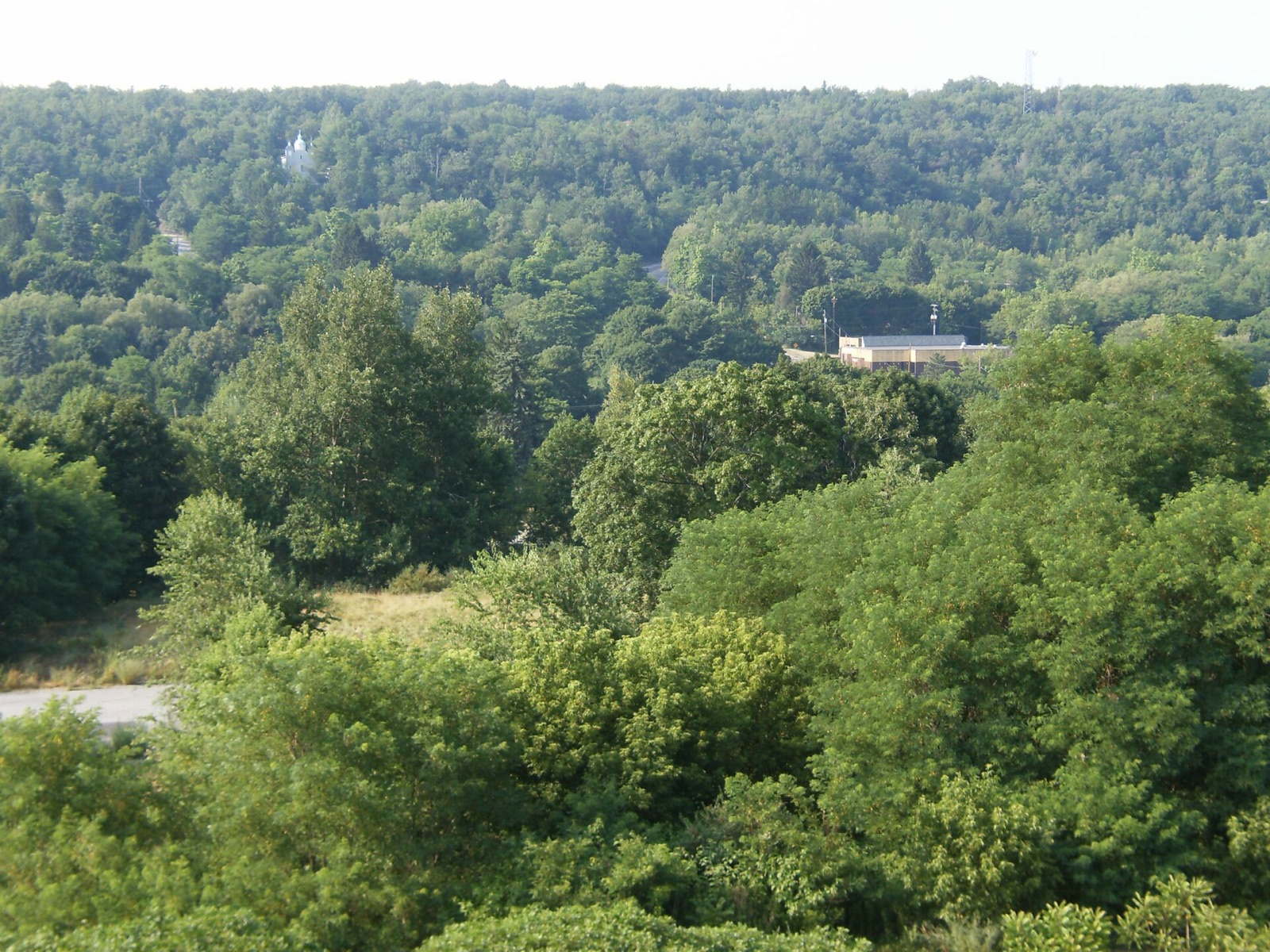 The town above a burning mine in Centralia, Pennsylvania