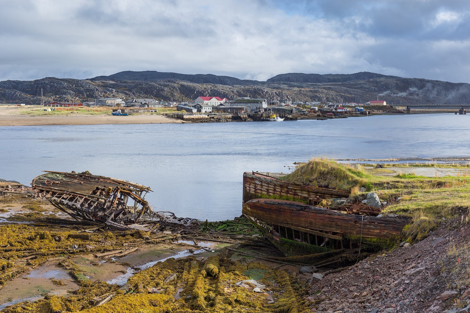 Teriberka ship graveyard in Russia