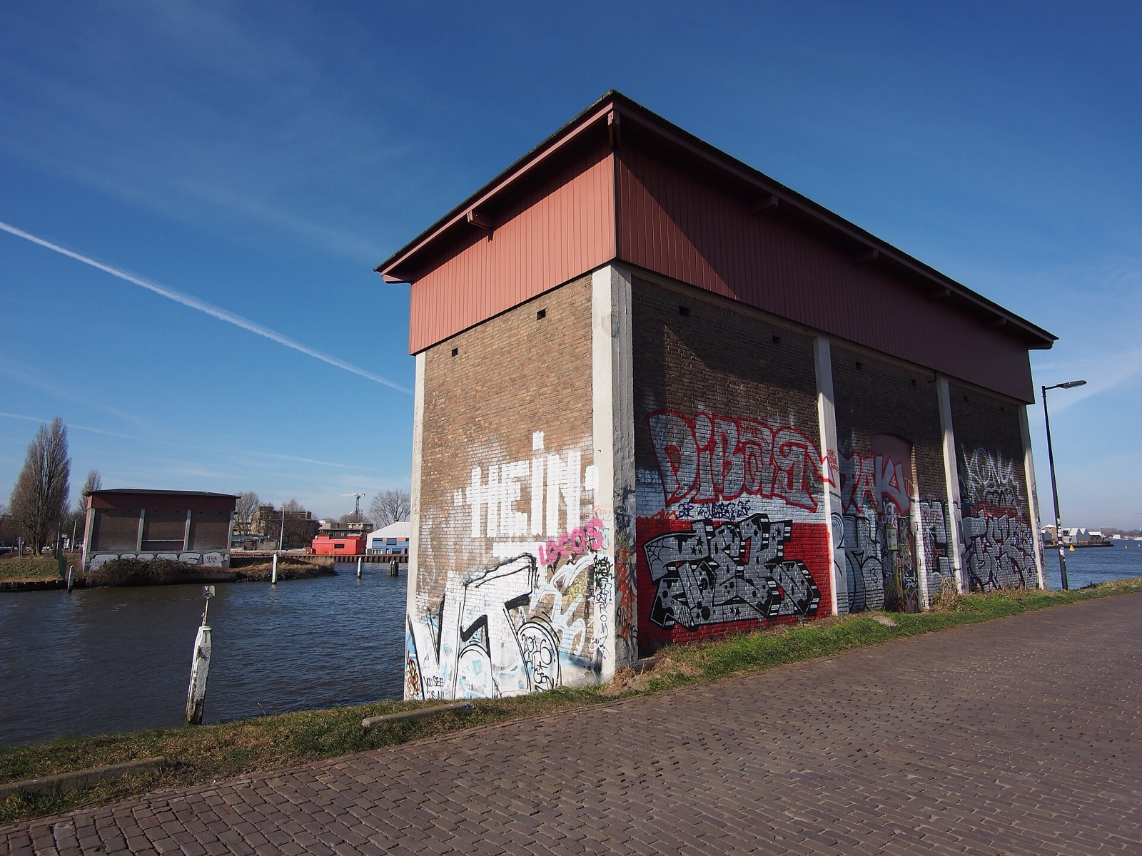 Syphonsluis Zeeburg in Netherlands