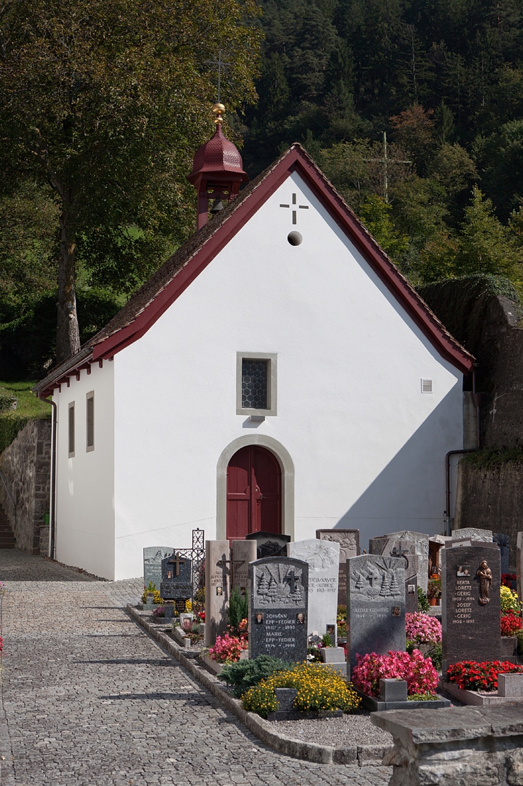 Ossuary of St. Albin Catholic Church in Switzerland