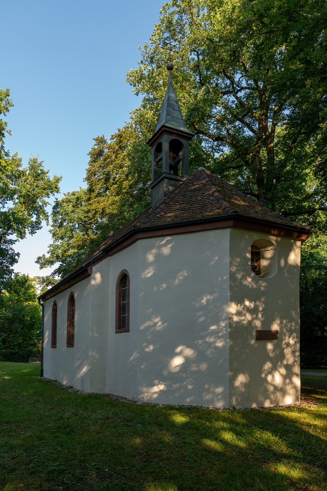 cemetery chapel with ossuary in Switzerland