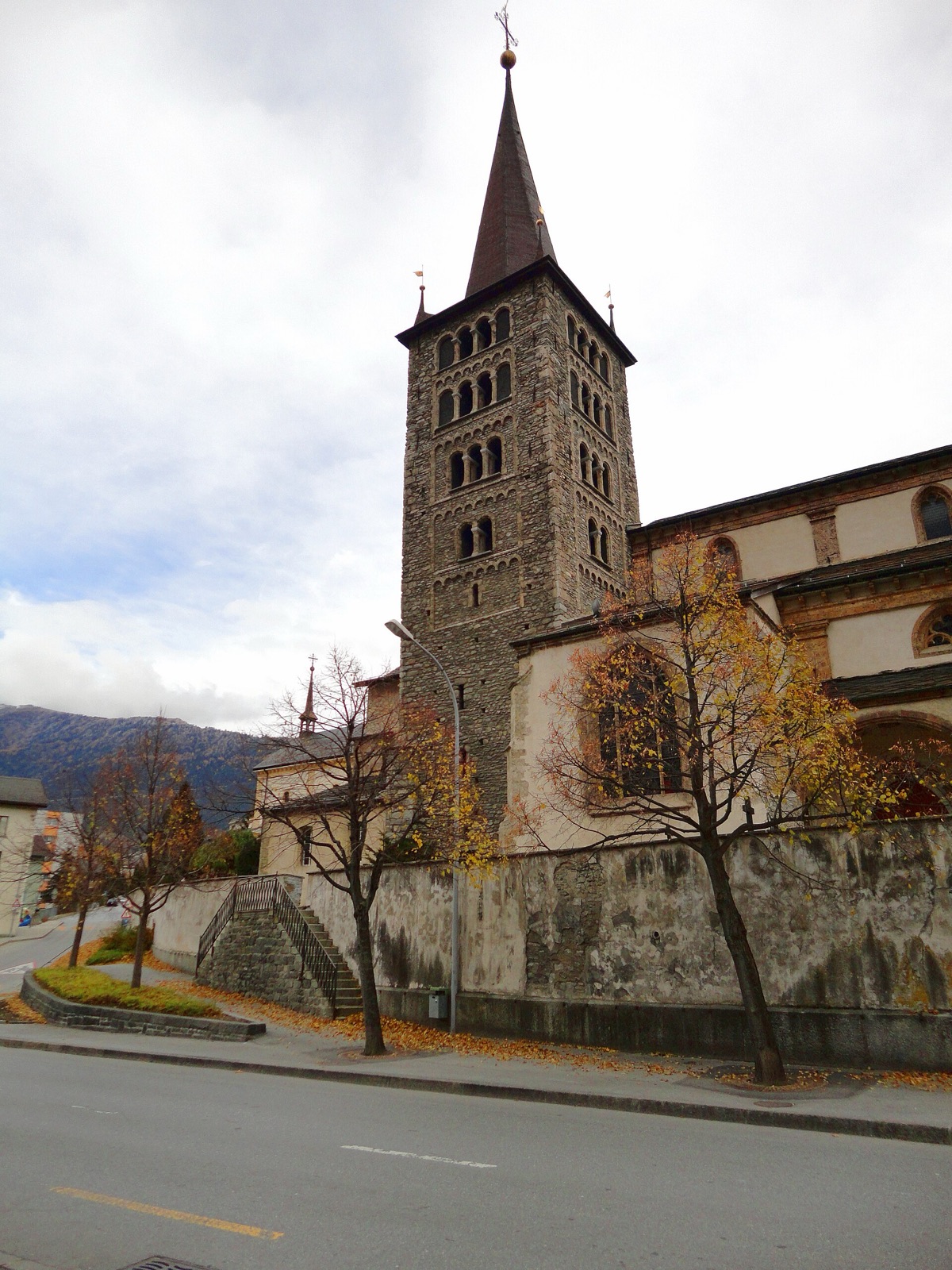 church of the assumption of the Virgin Mary with ossuary in Switzerland