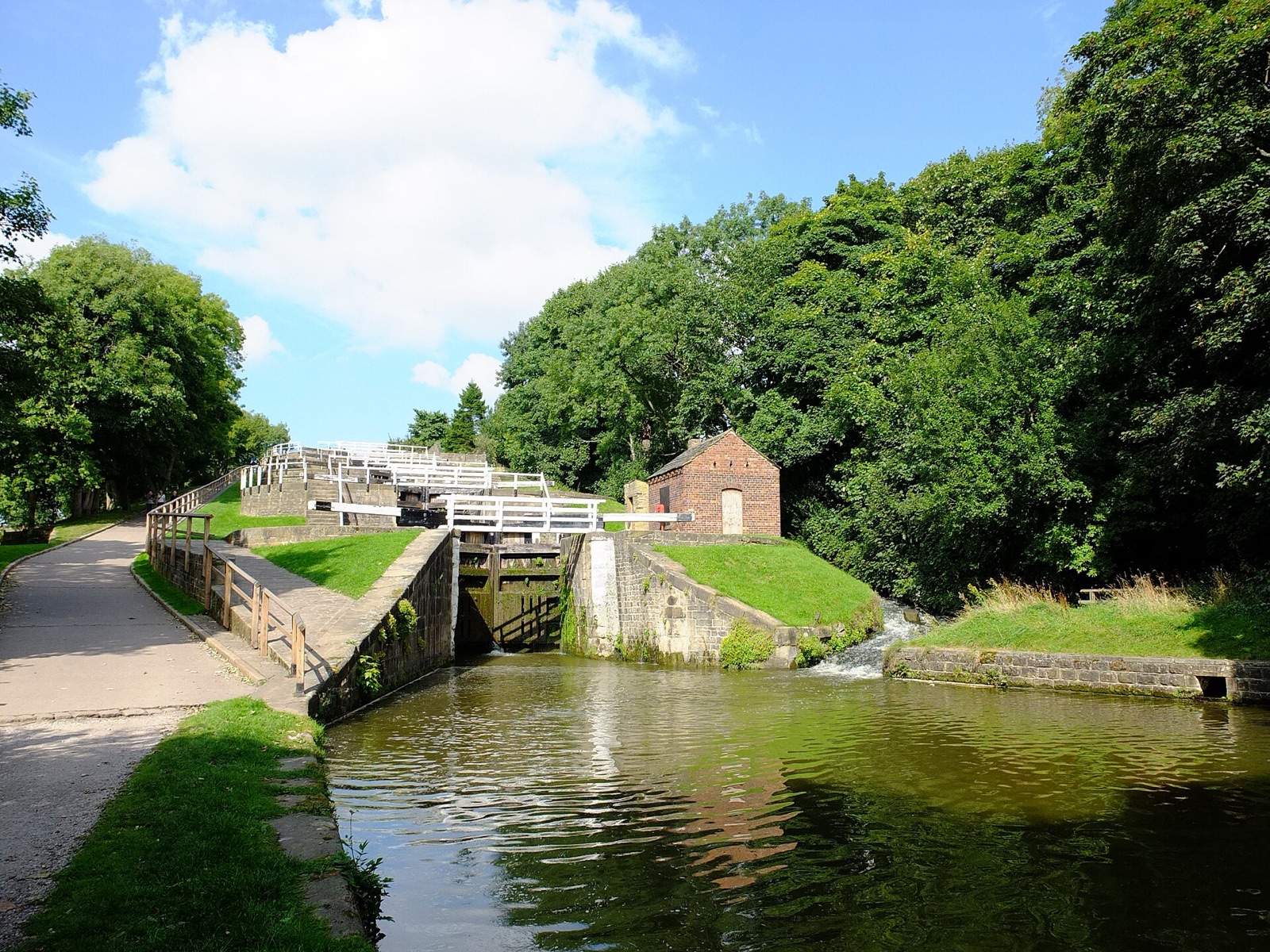 Bingley Five Rise Locks in United Kingdom