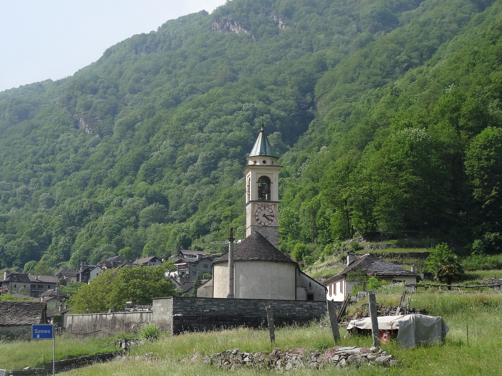 Santi Placido ed Eustachio Parish church of with ossuary and cemetery in Switzerland