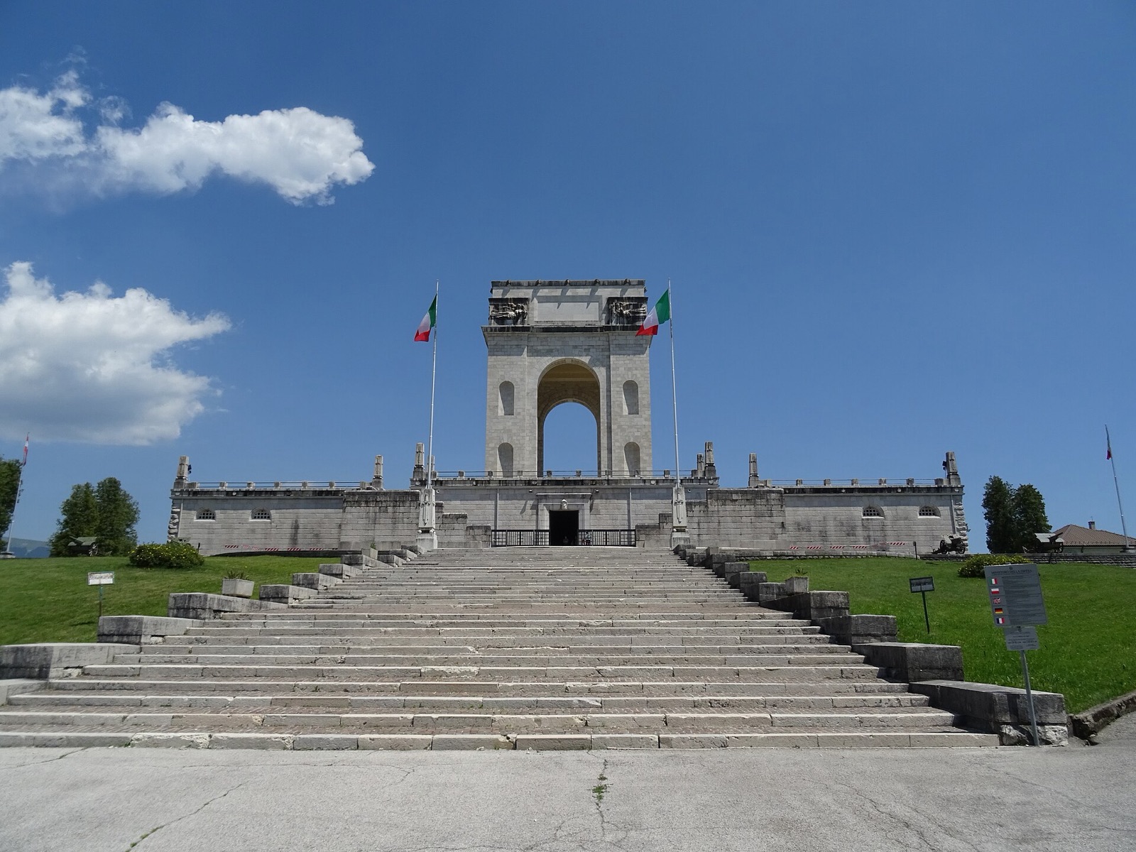 military shrine of Asiago in Italy