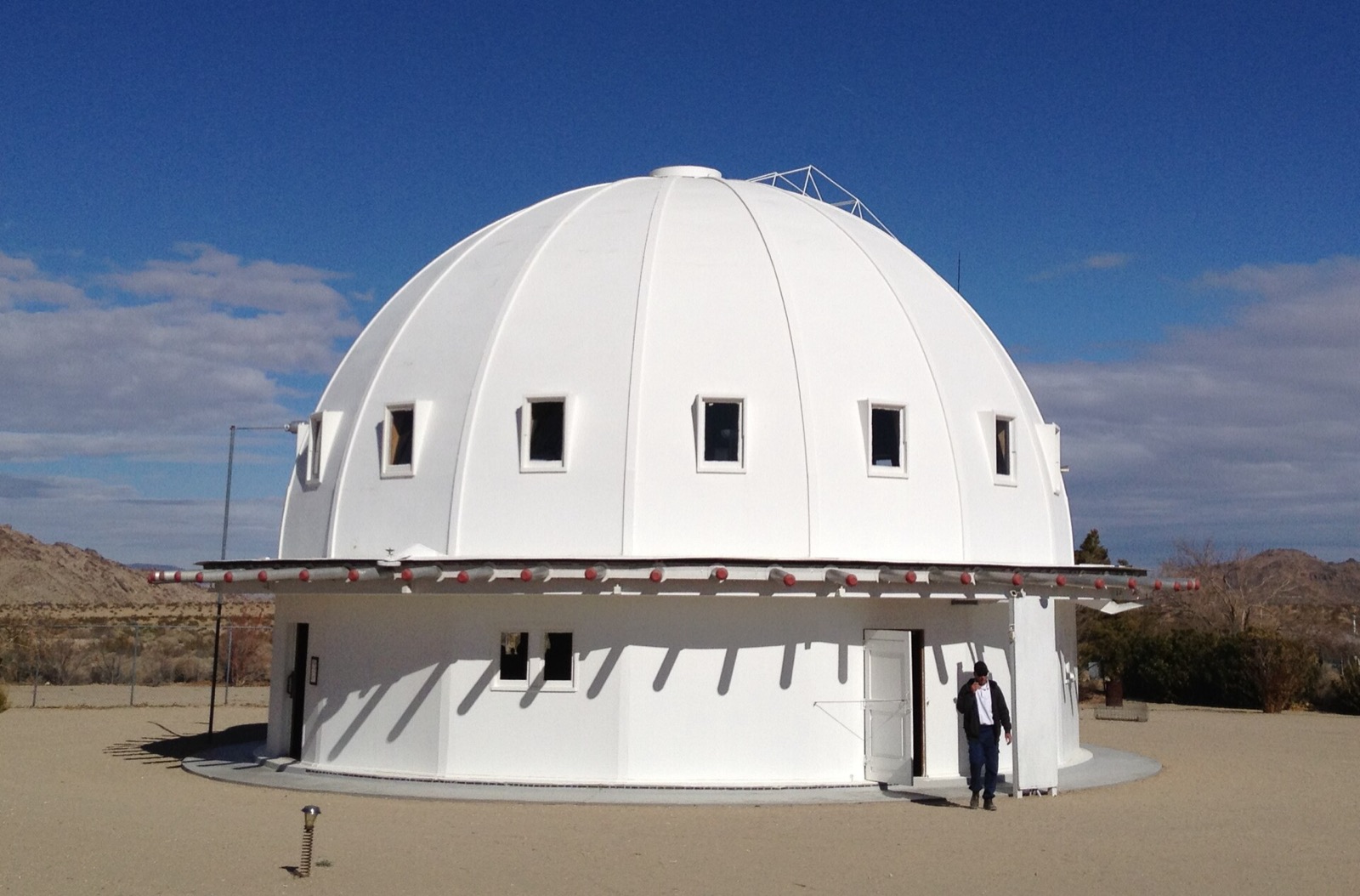 The sound dome in the desert in Landers, California