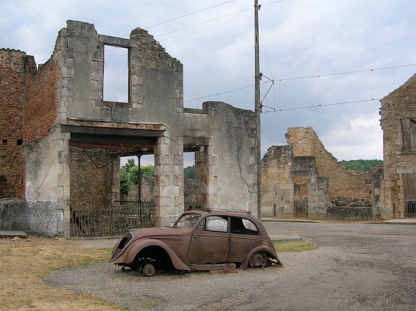 The village preserved as a memorial in Haute-Vienne, France
