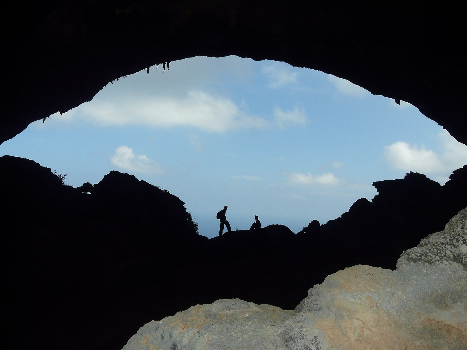 The cave beneath the dragon trees in Socotra, Yemen