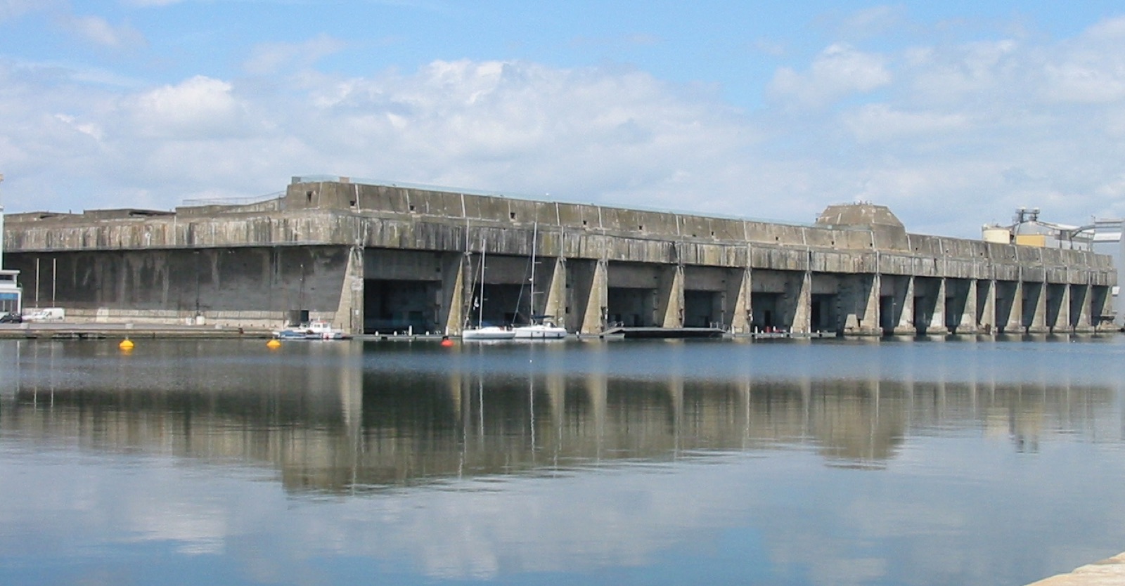 The concrete pens too large to remove in Saint-Nazaire, France